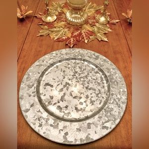 Pier 1 Galvanized Charger Plates (set of 6)